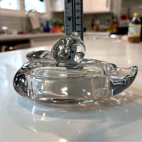 MCM Glass Duck Trinket Box - Picture 14 of 14